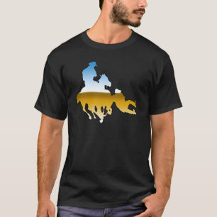 Rodeo - förfölja för tjur; rådbrottning tee shirt