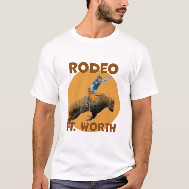 Rodeo Fort Worth, Texas T Shirt (Framsida)