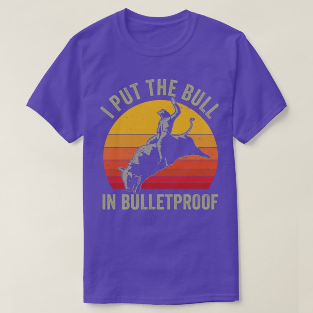Rodeo Funny Western Cowboy Bull Riding T Shirt (Design framsida)