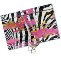 Rodeo Glam Rosa Zebra tryck Decoupage