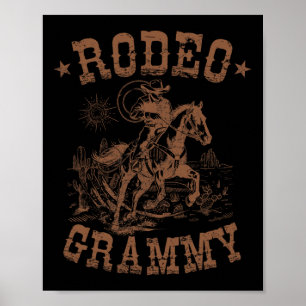 Rodeo Grammy Western Cowboyfamiljen Matching Mor Poster