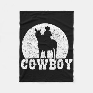 Rodeo Horse Rider Cowboy Graphic Fleecefilt
