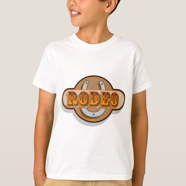 Rodeo Horseshoe T Shirt (Framsida)