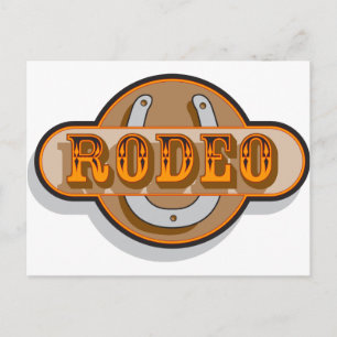 Rodeo Horseshoe Vykort