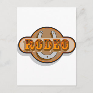 Rodeo Horseshoe Vykort