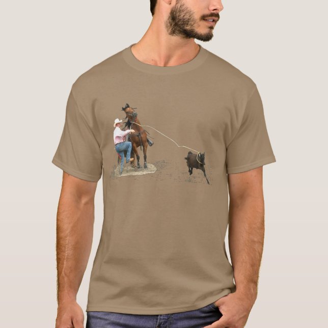 Rodeo - kalvband; Kalvtågvirke T Shirt (Framsida)
