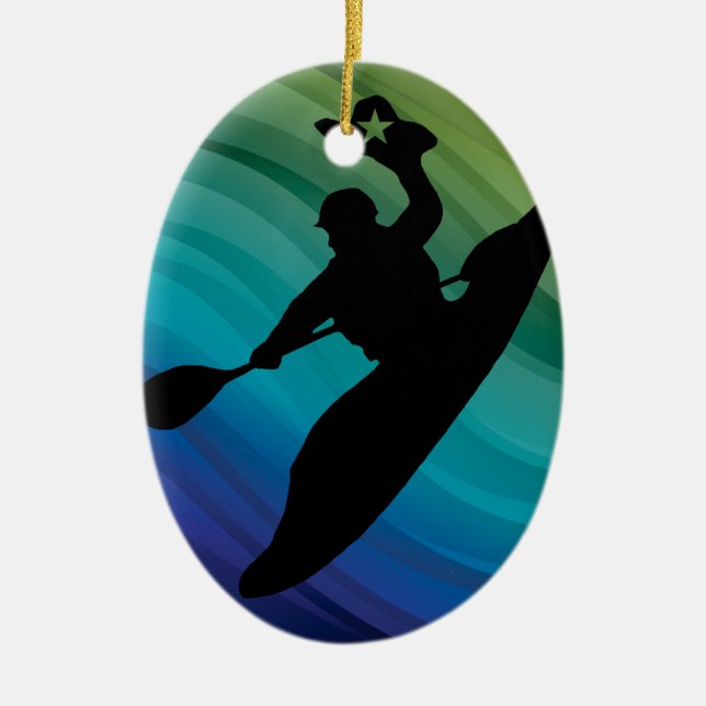 Rodeo Kayak Julgransprydnad Keramik (Framsidan)