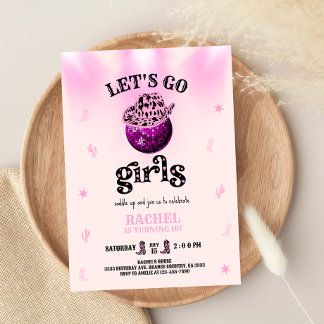 Rodeo Let's go girls Inbjudningar