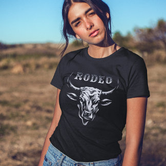 Rodeo Life Bull Head T Shirt