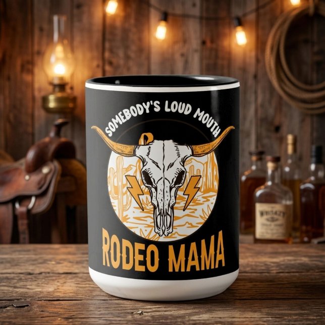 Rodeo Mama | Västerländsk mors dag unik Två-Tonad Mugg (Skapare uppladdad)