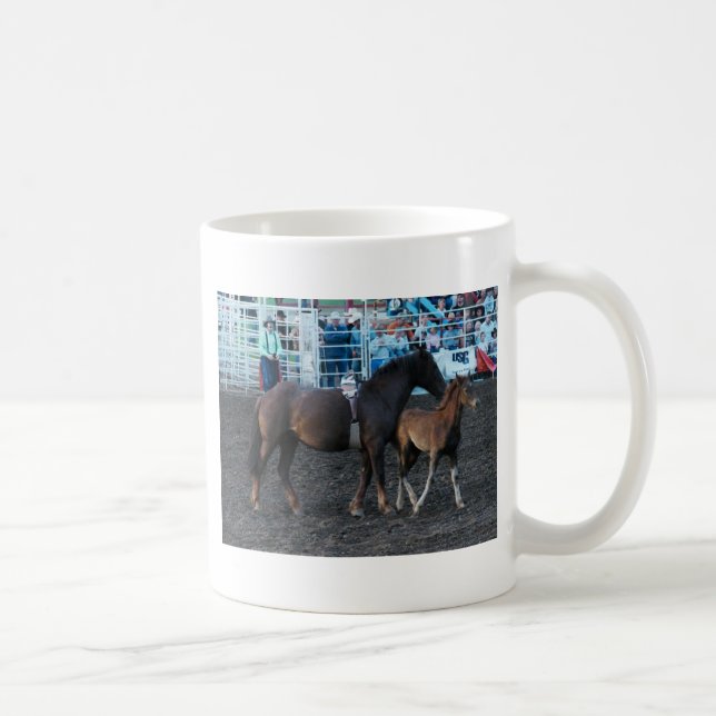 Rodeo Mare and Foal Kaffemugg (Höger)