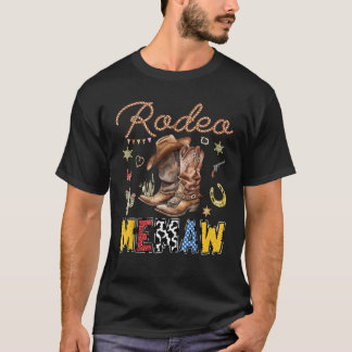 Rodeo Memaw Western Cowboy Birthday Matching Famil T Shirt
