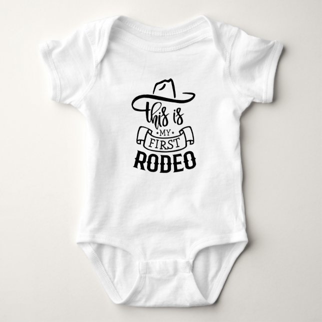 Rodeo memes, det här är min första Rodeo-gåva T Shirt (Framsida)