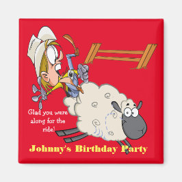 Rodeo Mutton Bustin Kid Magnet