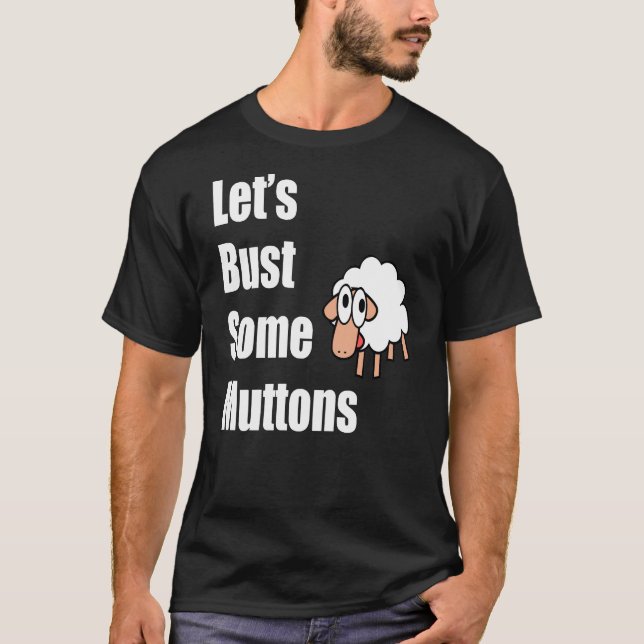 Rodeo Mutton Bustin T Shirt (Framsida)