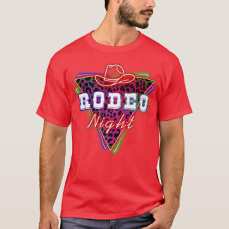 Rodeo Night Leopard Neon Cowboy Hat672 T Shirt