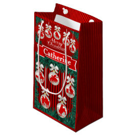 Rodeo Ornaments on Red Helgdag Gift Bag