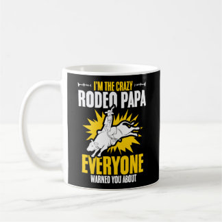 Rodeo Pappa Bull Riding Bull Tävla Cow Rodeo Bull  Kaffemugg