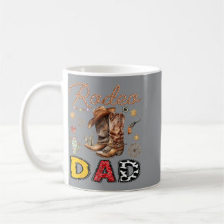 Rodeo pappa västern cowboy rolig födelsedags pojke kaffemugg