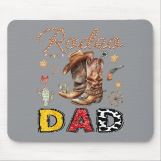 Rodeo Pappa Western Cowboy Rolig Födelsedags Pojke Musmatta