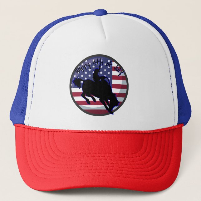 Rodeo Patriotic Bronc rider Keps (Framsida)