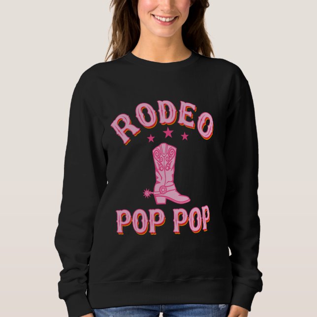 Rodeo Pop 1:a födelsedag Western R T Shirt (Framsida)