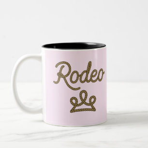 Rodeo Princess Country Western Tiara Krona Två-Tonad Mugg