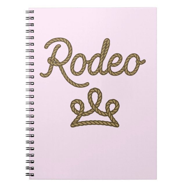 Rodeo Princess Land Westerna Tiara Krona Anteckningsbok (Framsidan)