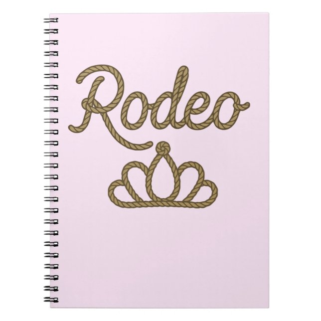 Rodeo Queen Country Western Diadem Krona Anteckningsbok (Framsidan)