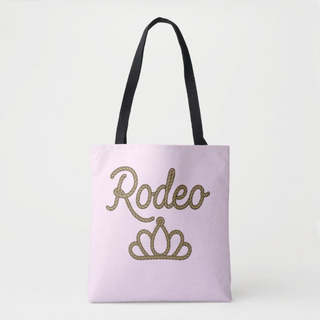 Rodeo Queen Country Western Tiara Krona Tygkasse (Framsida)
