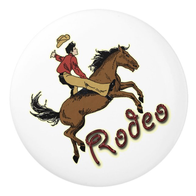 Rodeo Rider Drader-dragare Knopp (Framsidan)