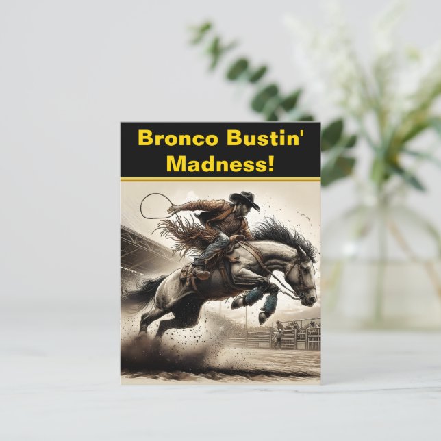 Rodeo Riders Leap Vykort (Stående Fram)