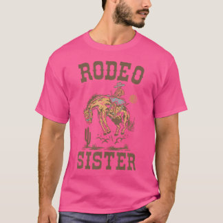 Rodeo Sister Brother Western Cowboy Birthday Famil T Shirt