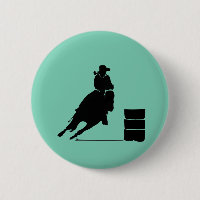 Rodeo Theme Cowgirl Barrel Tävla Silhouette