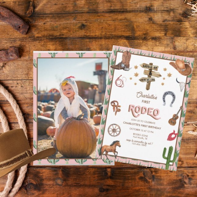 Rodeo Thned | Inbjudan till första födelsedag (Skapare uppladdad)