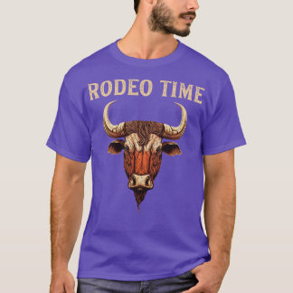 Rodeo Time Bull Riding Cowboy Bull Rider T Shirt