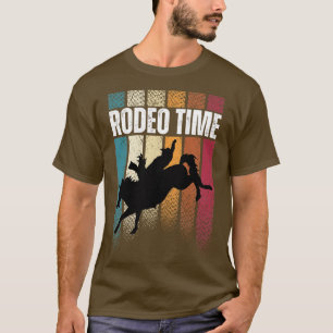Rodeo Time Western Cowboy Bareback Riding T Shirt