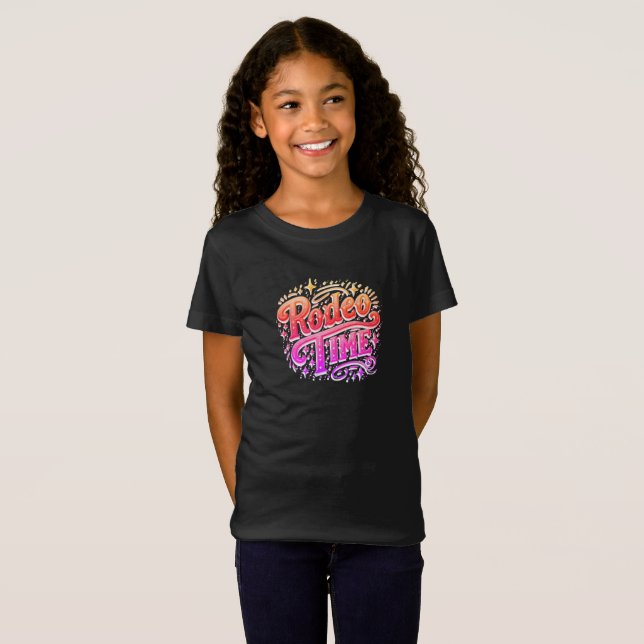 Rodeo Time Western T Shirt (Hel framsida)