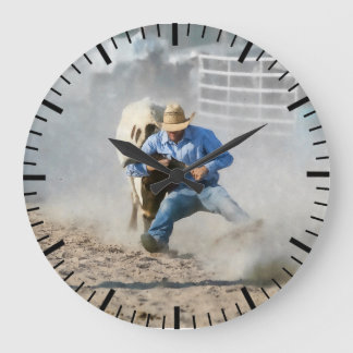 Rodeo tjurfäktningstävling Western Stor Klocka