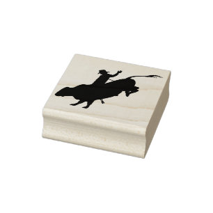 Rodeo-/tjurridning Stämpel
