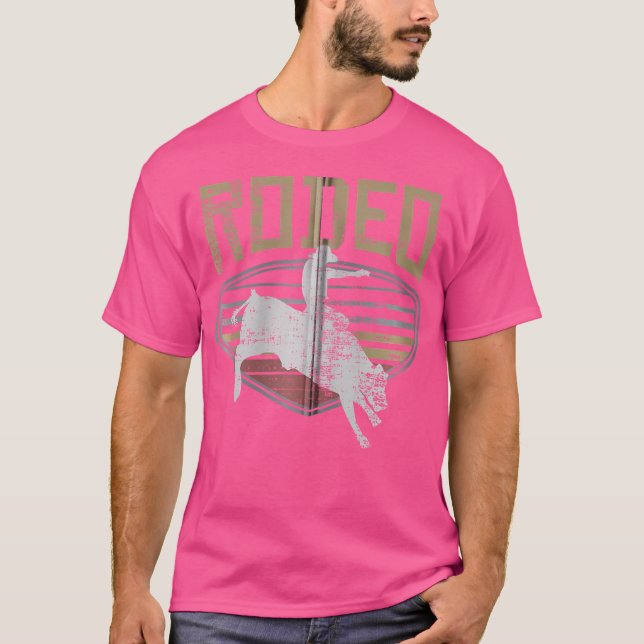 Rodeo tjurridning t shirt (Framsida)