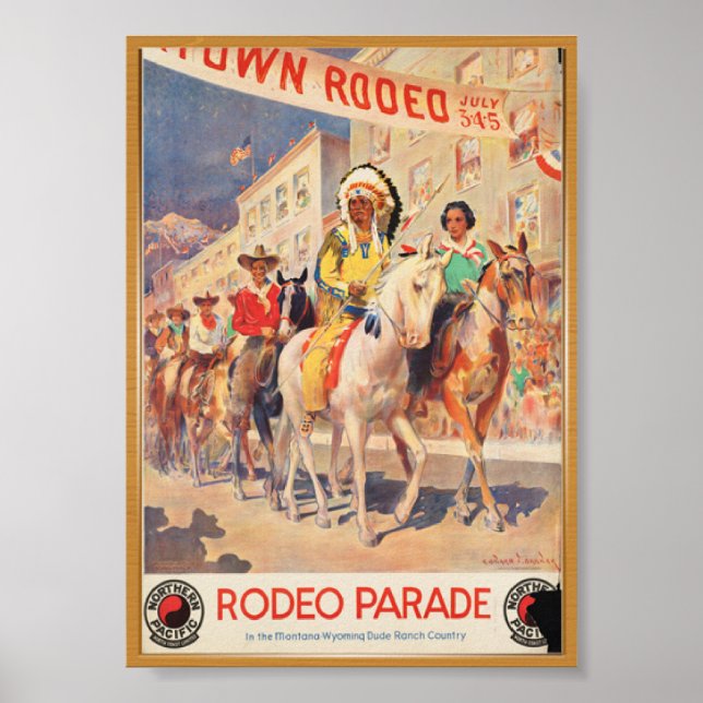 Rodeo Travel Poster (Framsidan)