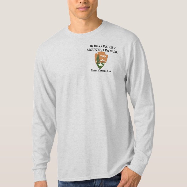 Rodeo Valley Mounted Patrol Långärmad T-Shirt (Framsida)