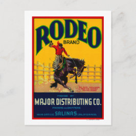 Rodeo Vegetable LabelSalinas, CA Vykort