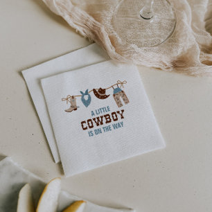Rodeo Western Cowboy Baby Shower Napkins Pappersservett