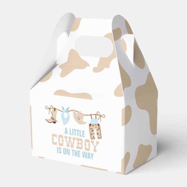 Rodeo Western Cowboy Baby Shower Pappers tallrikar Presentaskar (Framsidan Sidan)