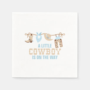 Rodeo Western Cowboy Baby Shower Pappersservett