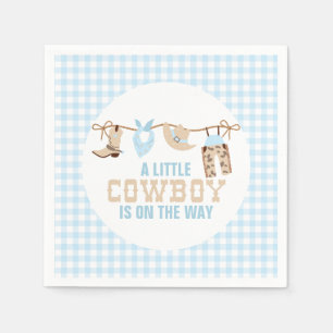 Rodeo Western Cowboy Baby Shower Pappersservett