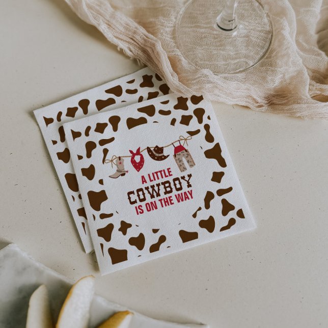 Rodeo Western Cowboy Baby Shower Papprare Tallrika Pappersservett (Skapare uppladdad)
