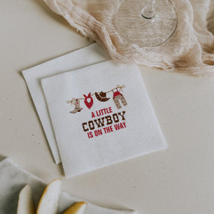 Rodeo Western Cowboy Baby Shower Papprare Tallrika Pappersservett